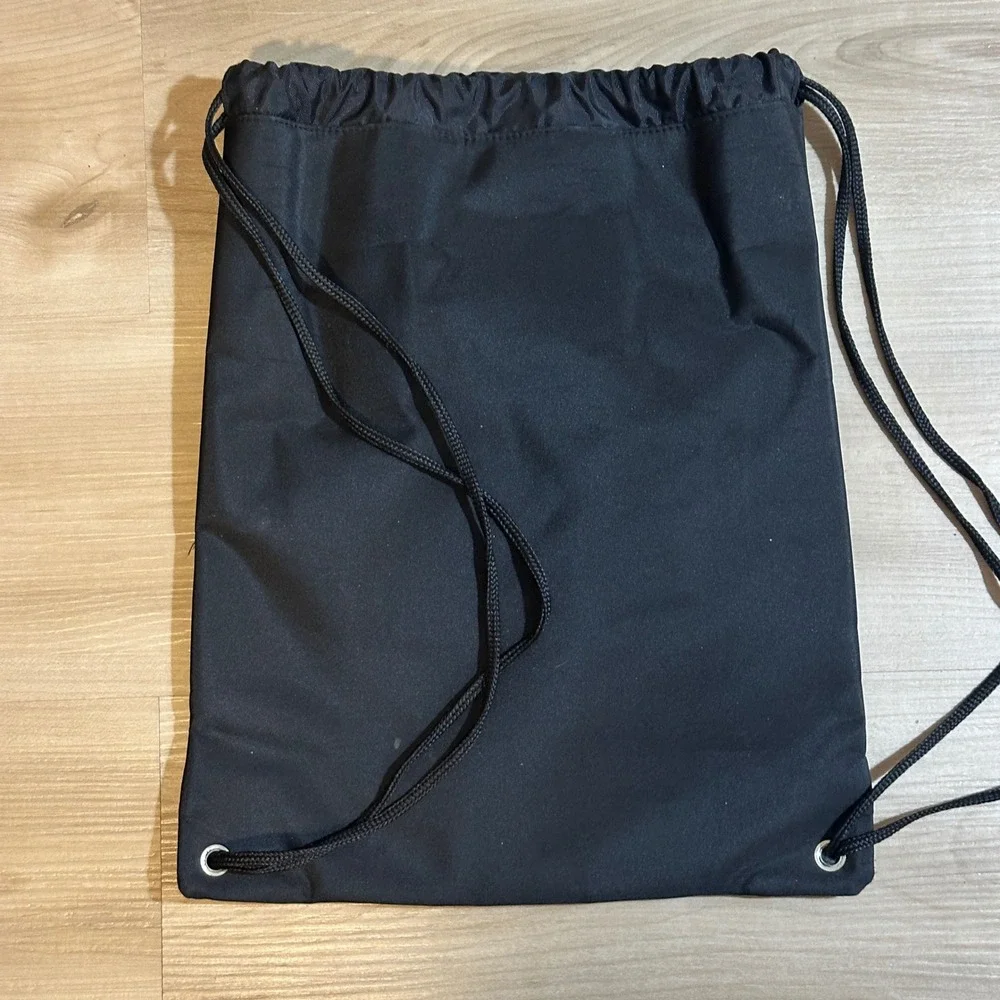 Disney World Mickey Mouse Sorcerer Magic Drawstring‎ Backpack Black Stash Bag